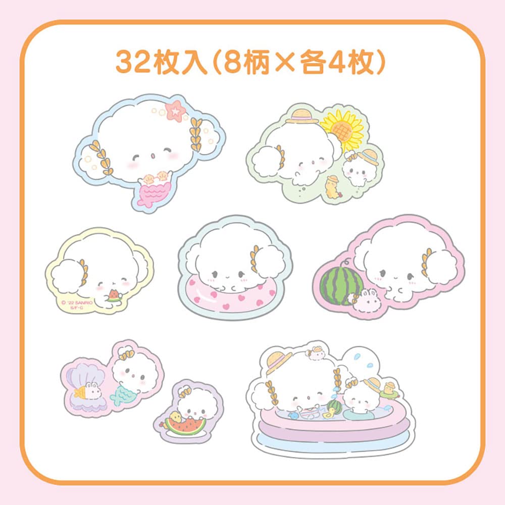SANRIO Summer Sticker Pack Clear Cogimyun- Japan Figure Store - #1 Bring To You The Best Japanese Goods