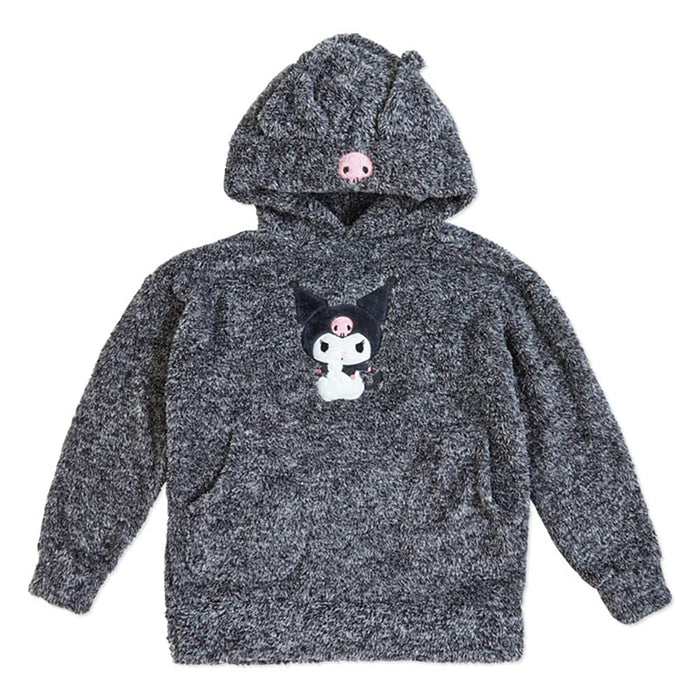 SANRIO Fluffy Hoodie Kuromi- Japan Figure Store - #1 Bring To You The Best Japanese Goods