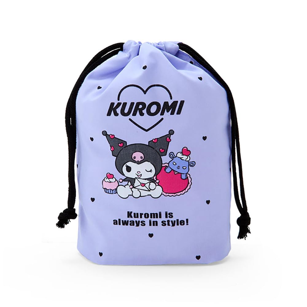 Sanrio Kuromi Drawstring Bag From Japan - 254487- Japan Figure Store - #1 Bring To You The Best Japanese Goods