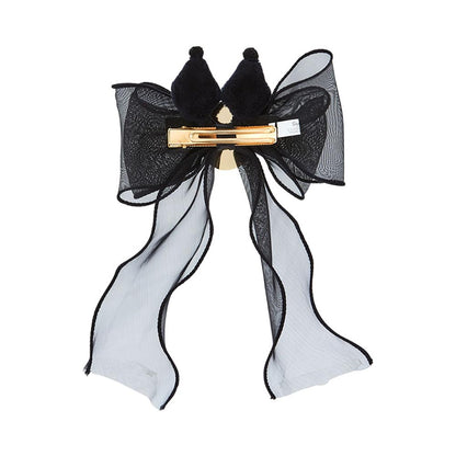 Sanrio Japan Kuromi Delusion Lady Ribbon Hair Clip 070645- Japan Figure Store - #1 Bring To You The Best Japanese Goods