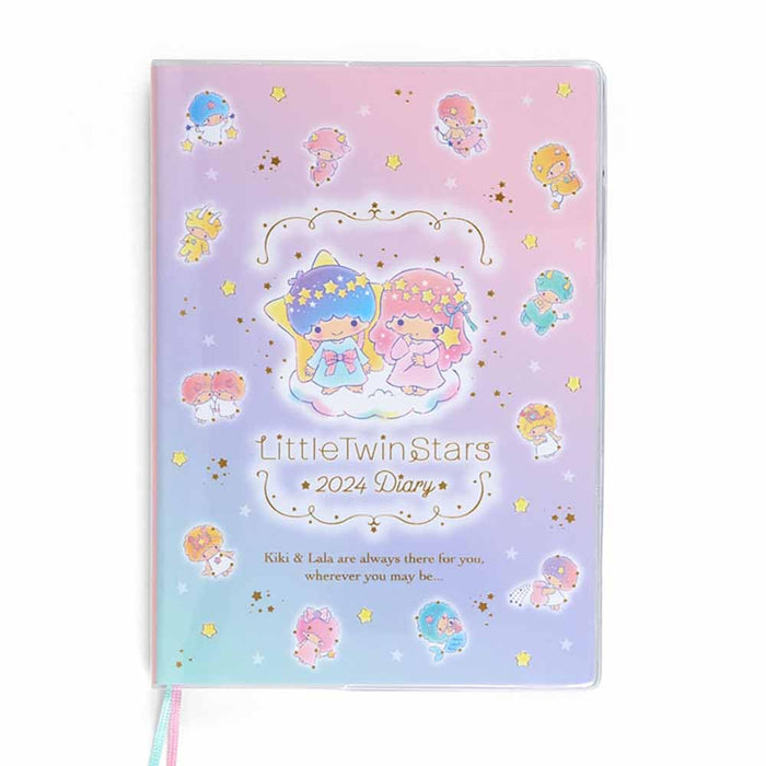 Sanrio Little Twin Stars Japan B6 Diary 2024 Horizontal Ruled Type 703907- Japan Figure Store - #1 Bring To You The Best Japanese Goods