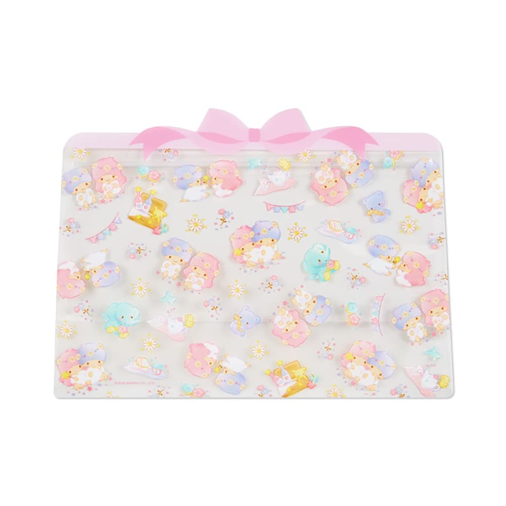 SANRIO Clear Zipper Bag Set 5 Sheets Little Twin Stars- Japan Figure Store - #1 Bring To You The Best Japanese Goods