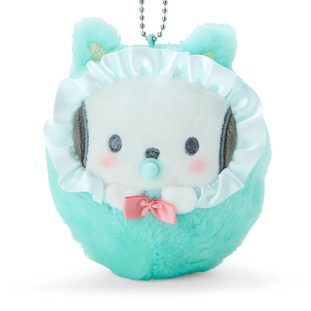 Sanrio Pochacco Mascot Holder 10x7.3x4cm Swaddle Baby 978787- Japan Figure Store - #1 Bring To You The Best Japanese Goods