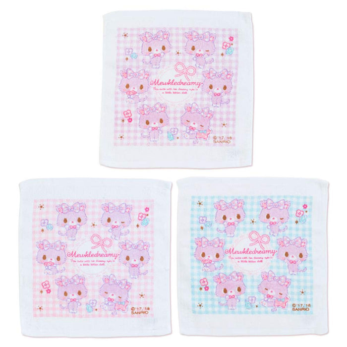 Sanrio Japan Mule Dreamy Wet Towel Set (3-Pack)- Japan Figure Store - #1 Bring To You The Best Japanese Goods