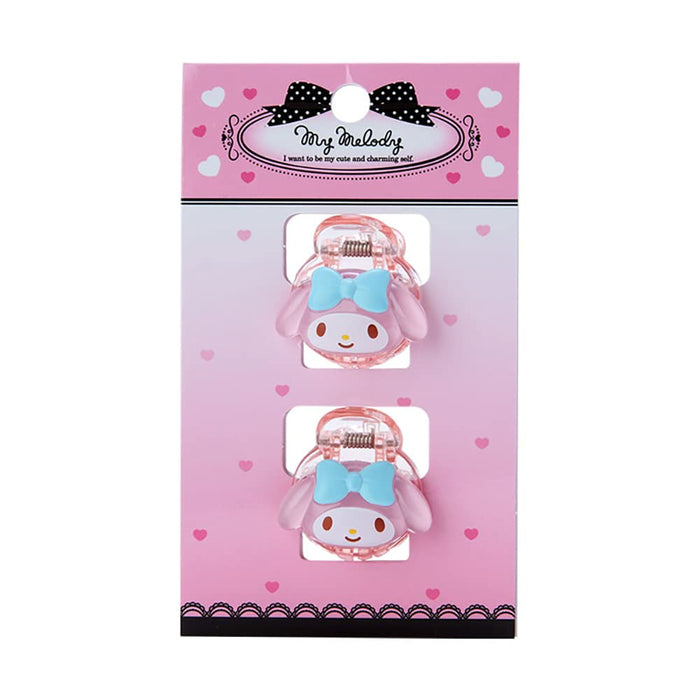 Sanrio My Melody Japan Clear Mini Hair Clip Set 703621- Japan Figure Store - #1 Bring To You The Best Japanese Goods