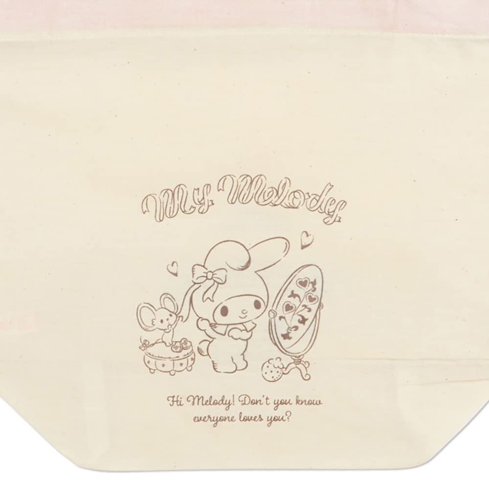 SANRIO Drawstring Bag M My Melody Beige- Japan Figure Store - #1 Bring To You The Best Japanese Goods