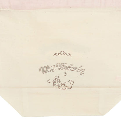 SANRIO Drawstring Bag M My Melody Beige- Japan Figure Store - #1 Bring To You The Best Japanese Goods