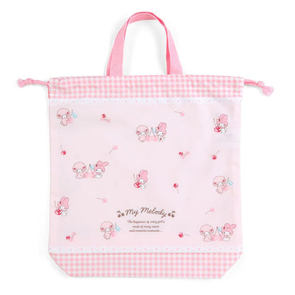 Sanrio My Melody Drawstring Bag W/ Handle 255823 - Japan- Japan Figure Store - #1 Bring To You The Best Japanese Goods