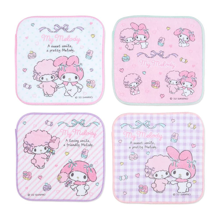 SANRIO Petite Towel Set 4Pcs My Melody- Japan Figure Store - #1 Bring To You The Best Japanese Goods