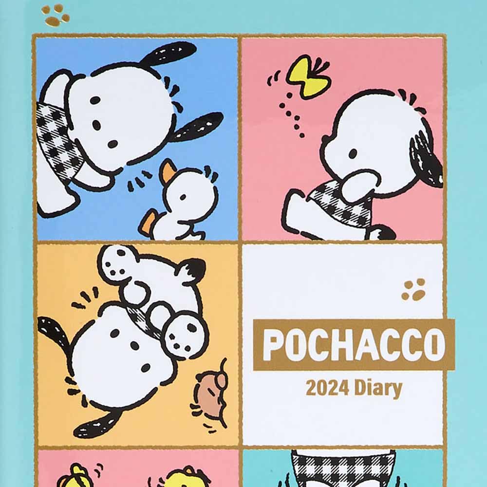 Sanrio Pochacco B6 Diary 2024 Japan - Block Type 704156- Japan Figure Store - #1 Bring To You The Best Japanese Goods