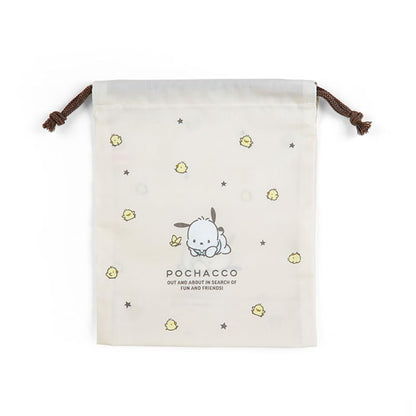 Sanrio Pochacco Drawstring Bag Japan S 254550- Japan Figure Store - #1 Bring To You The Best Japanese Goods