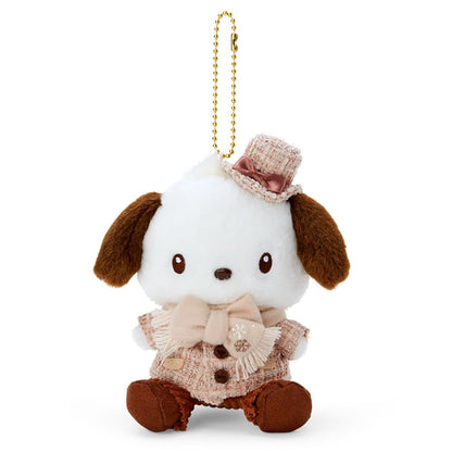 Sanrio Pochacco Mascot Holder Winter Dress 474495- Japan Figure Store - #1 Bring To You The Best Japanese Goods