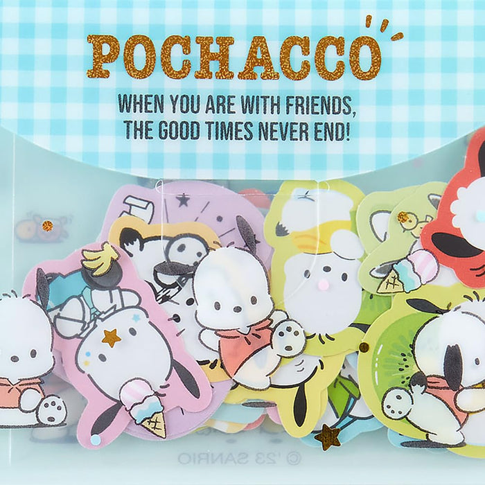 Sanrio Pochacco Sticker & Case Set Japan 401331- Japan Figure Store - #1 Bring To You The Best Japanese Goods