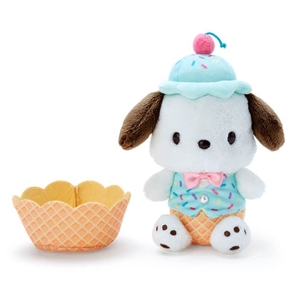Sanrio Plush Toy Pochacco / Ice Cream Parlor Japanese Cute Plush Dolls Kids Plush Toys- Japan Figure Store - #1 Bring To You The Best Japanese Goods