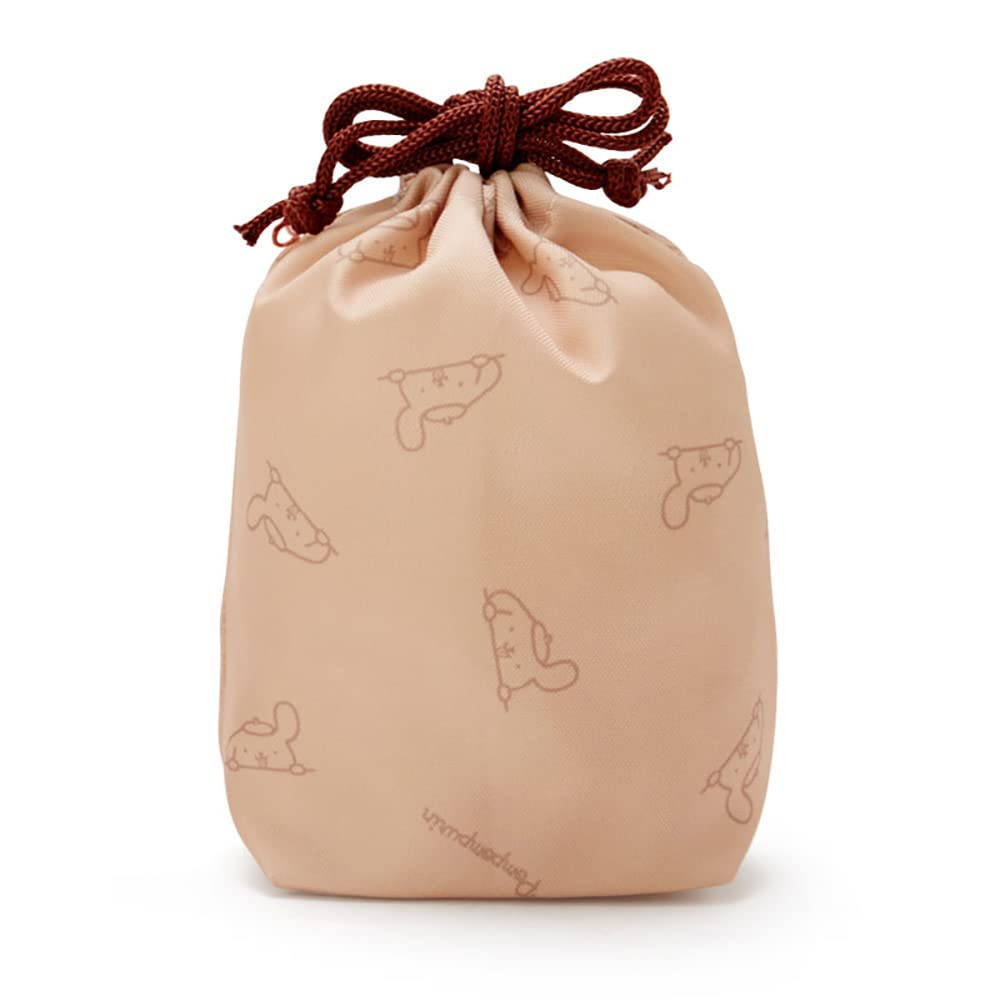 Sanrio 339687 Pompompurin Clear Pouch With Drawstring Simple Design Pompompurin Clear Pouch- Japan Figure Store - #1 Bring To You The Best Japanese Goods