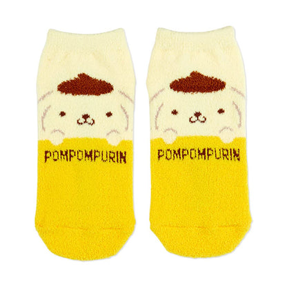 SANRIO Fluffy Socks Pom Pom Purin 23-25Cm- Japan Figure Store - #1 Bring To You The Best Japanese Goods