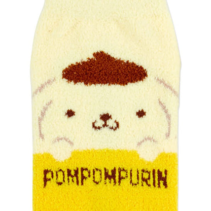 SANRIO Fluffy Socks Pom Pom Purin 23-25Cm- Japan Figure Store - #1 Bring To You The Best Japanese Goods