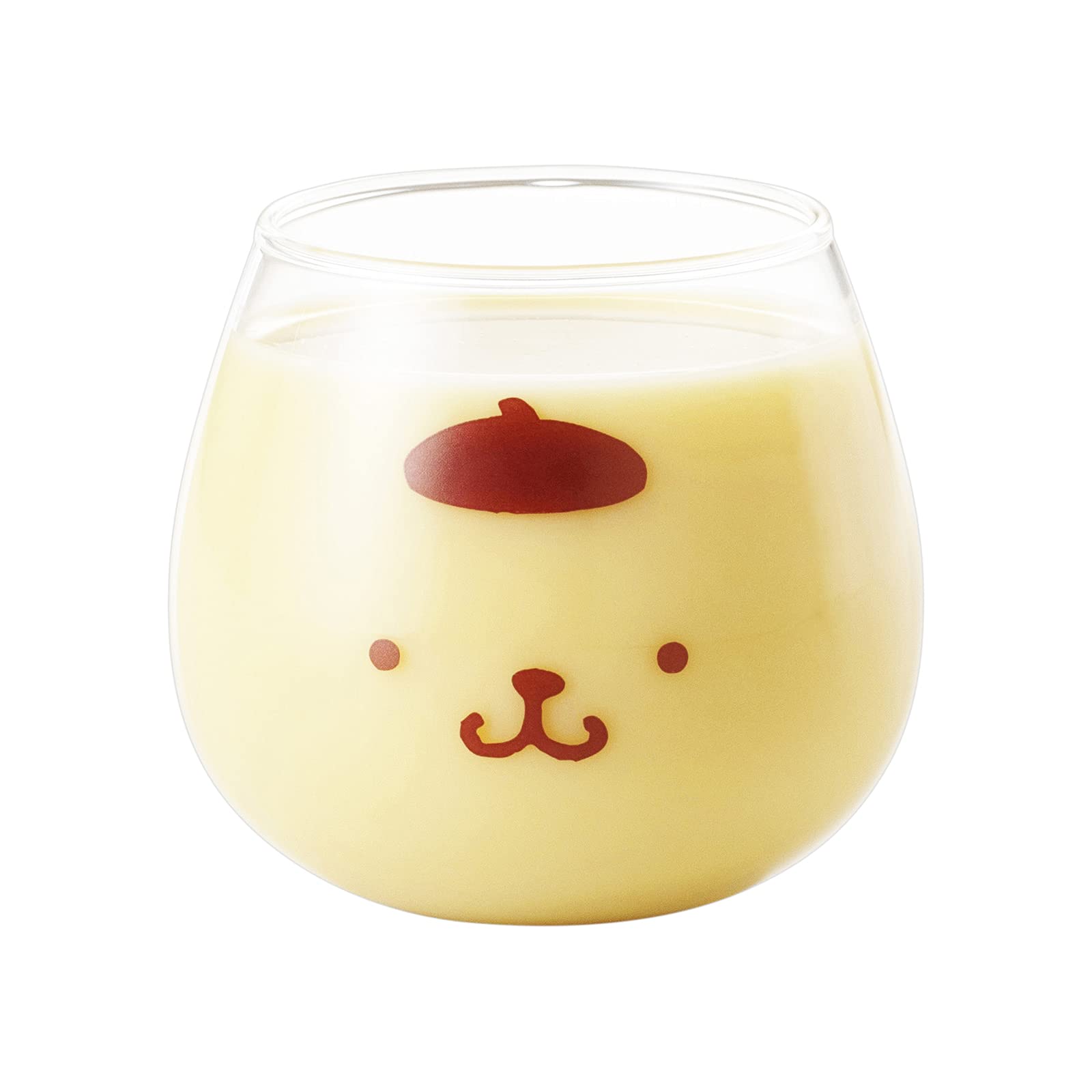 Kanesho Sanrio Pom Pom Purin Yurayura Tumbler Face Glass Cup 320ml Japanese Cute Mugs- Japan Figure Store - #1 Bring To You The Best Japanese Goods