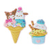 Sanrio Ice Cream Magnet Set Kuromi / Ice Cream Parlor Japanese Cute Magnet Sets- Japan Figure Store - #1 Bring To You The Best Japanese Goods