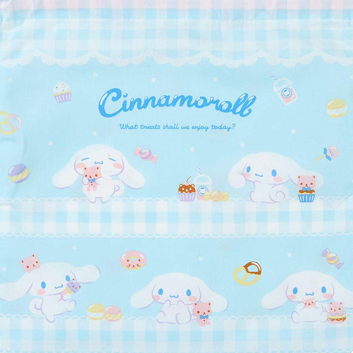 Sanrio Cinnamoroll Drawstring Bag with Handle - Goods 734101- Japan Figure Store - #1 Bring To You The Best Japanese Goods