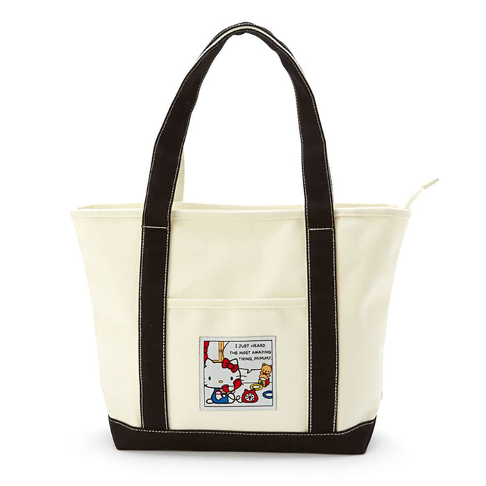 SANRIO Canvas Tote Bag Hello Kitty Size: M- Japan Figure Store - #1 Bring To You The Best Japanese Goods