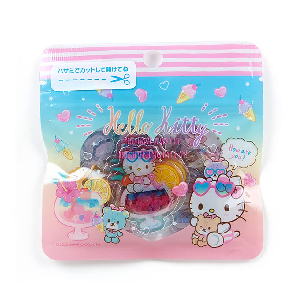 SANRIO Summer Sticker Pack Clear Hello Kitty- Japan Figure Store - #1 Bring To You The Best Japanese Goods