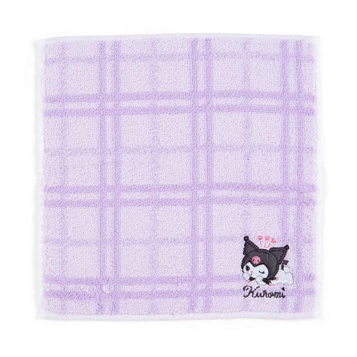 SANRIO Petit Towel Plaid Kuromi- Japan Figure Store - #1 Bring To You The Best Japanese Goods