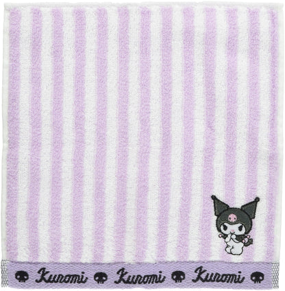 SANRIO Petit Towel Kuromi Strip- Japan Figure Store - #1 Bring To You The Best Japanese Goods