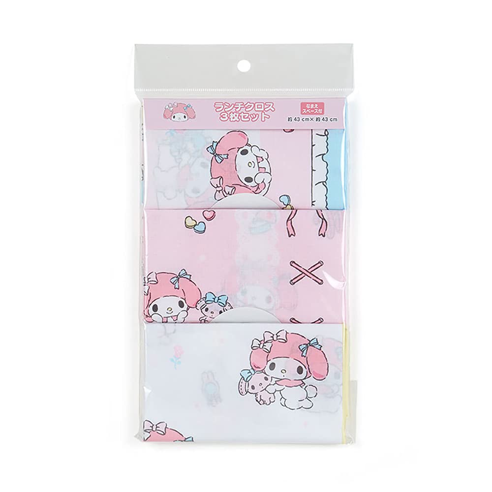 Sanrio (Sanrio) My Melody Lunch Cloth 3 Piece Set (Frill) 880019- Japan Figure Store - #1 Bring To You The Best Japanese Goods