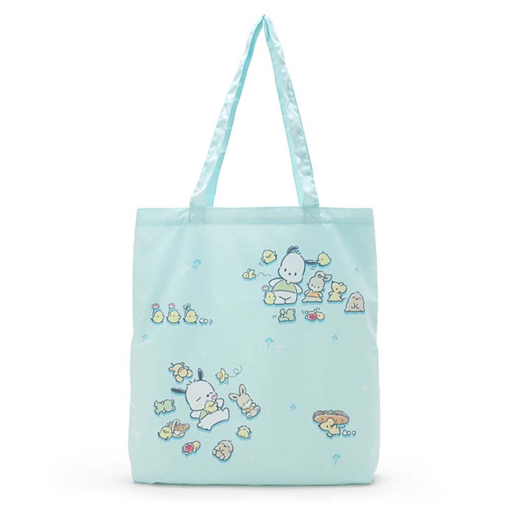 SANRIO Tote Bag With 3 Pockets Pochacco Spring Version- Japan Figure Store - #1 Bring To You The Best Japanese Goods
