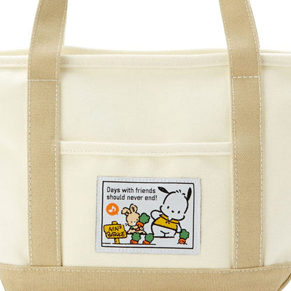 SANRIO Canvas Tote Bag Pochacco Size: S- Japan Figure Store - #1 Bring To You The Best Japanese Goods