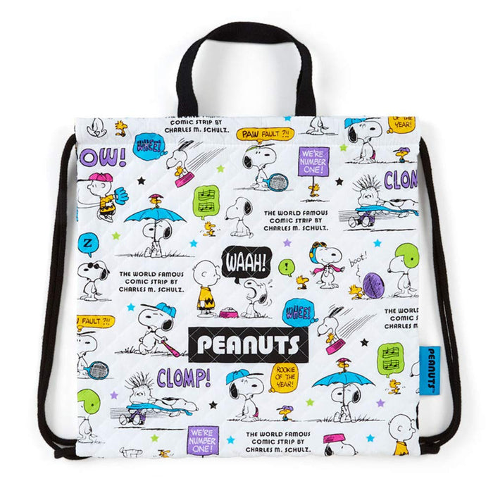 Sanrio Colorful Snoopy Quilted Knapsack with Short Handle- Japan Figure Store - #1 Bring To You The Best Japanese Goods