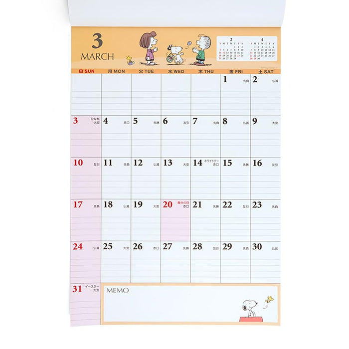 Sanrio Snoopy Writing Calendar 2024 Japan 702358- Japan Figure Store - #1 Bring To You The Best Japanese Goods