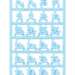 Sanrio Japan Special Hiragana Character Parts Maipachirun Blue 879924- Japan Figure Store - #1 Bring To You The Best Japanese Goods