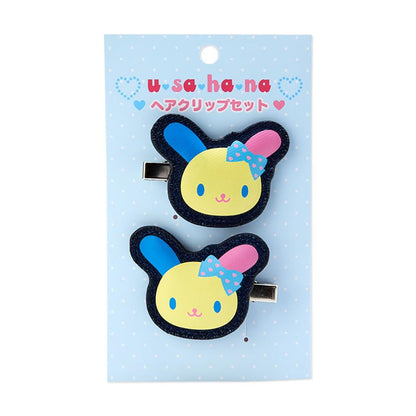Sanrio Usahana Hair Clip Set 948870 Heisei Character Ribbon- Japan Figure Store - #1 Bring To You The Best Japanese Goods