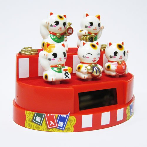 Santa Solar Lucky Cats 1 From Japan- Japan Figure Store - #1 Bring To You The Best Japanese Goods