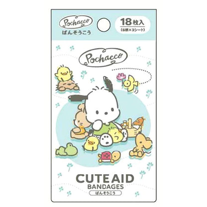 Santan Pochacco 18Pcs Sanrio Bandage Kids Scar Tape Japan | 322495- Japan Figure Store - #1 Bring To You The Best Japanese Goods