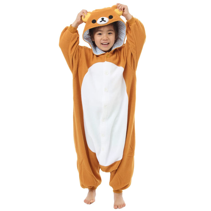 Sazac Fleece Kigurumi Rilakkuma 130 Rax033H Kids- Japan Figure Store - #1 Bring To You The Best Japanese Goods