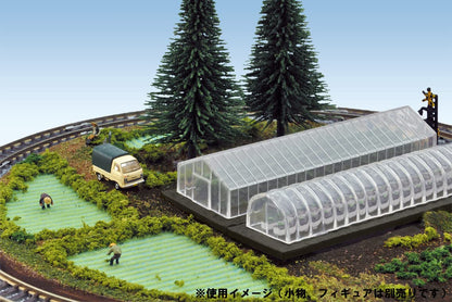 TOMYTEC Komono 065-3 Vinyl House 3 Green House Set N Scale- Japan Figure Store - #1 Bring To You The Best Japanese Goods