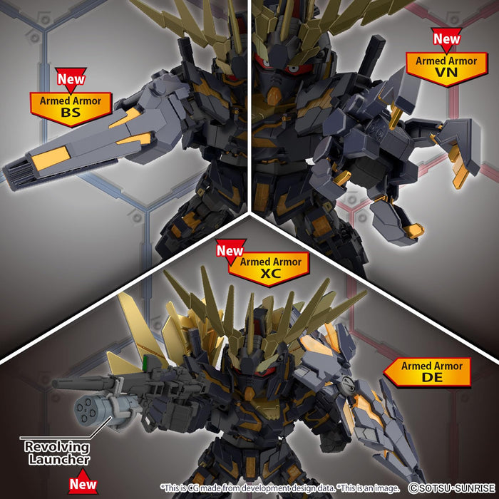 Bandai Spirits Sd Gundam Cross Silhouette UC Unicorn Banshee & Banshee Norn Model Set- Japan Figure Store - #1 Bring To You The Best Japanese Goods