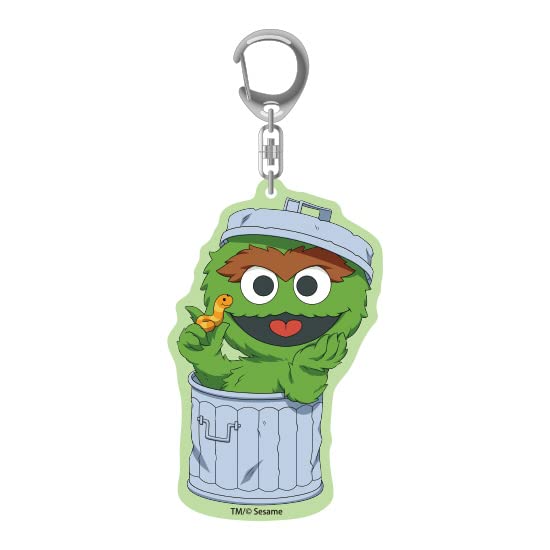 Good Smile Company Sesame Street Oscar Nendoroid Plus Acrylic Keychain- Japan Figure Store - #1 Bring To You The Best Japanese Goods