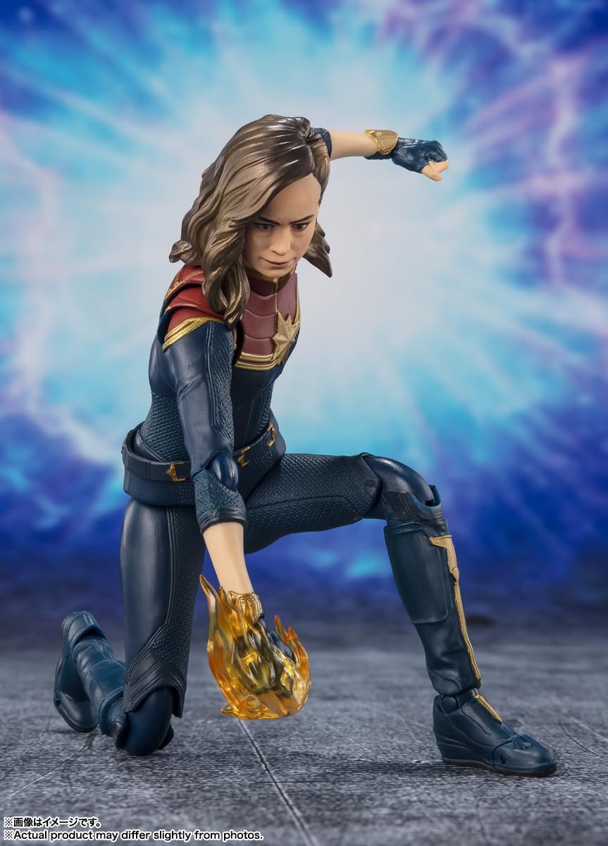 Bandai Spirits Sh Figuarts Captain Marvel ABS/PVC 150mm Figure- Japan Figure Store - #1 Bring To You The Best Japanese Goods