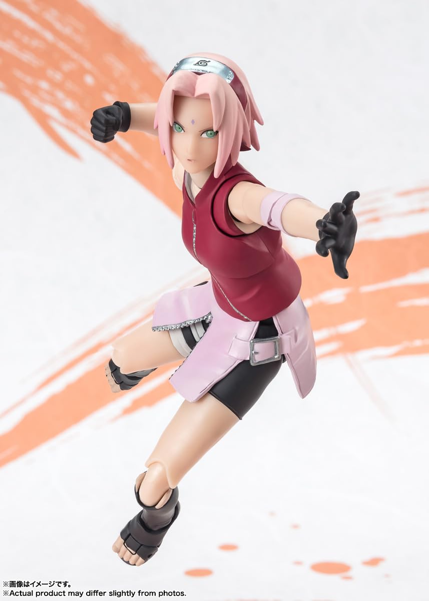 Bandai Spirits Sh Figuarts Naruto Sakura Haruno -Narutop99 Ed.- 135Mm PVC/ABS Figure- Japan Figure Store - #1 Bring To You The Best Japanese Goods