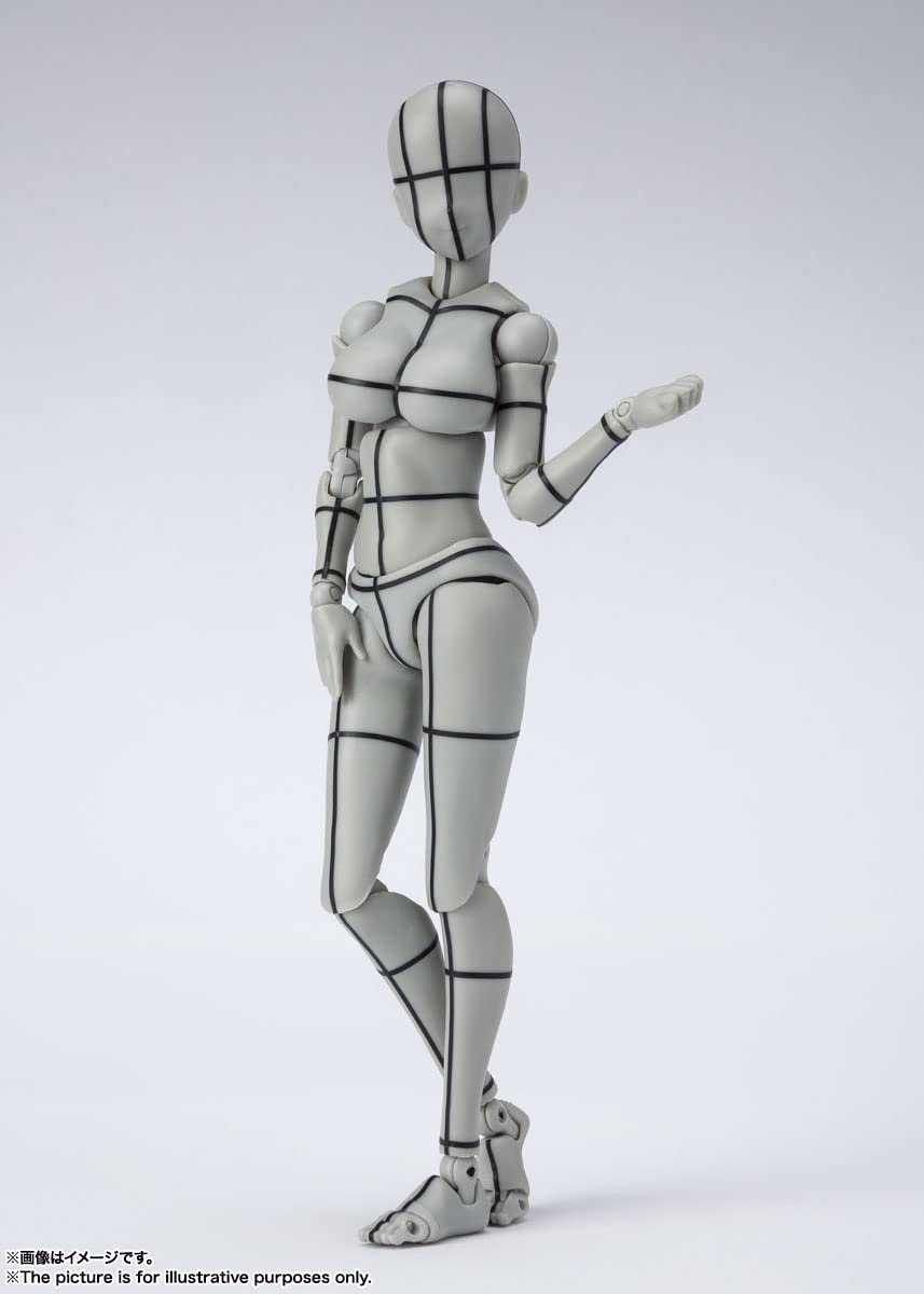 BANDAI S.H. Figuarts Body Chan -Kentaro Yabuki- Wireframe Gray Color Ver. Figure- Japan Figure Store - #1 Bring To You The Best Japanese Goods