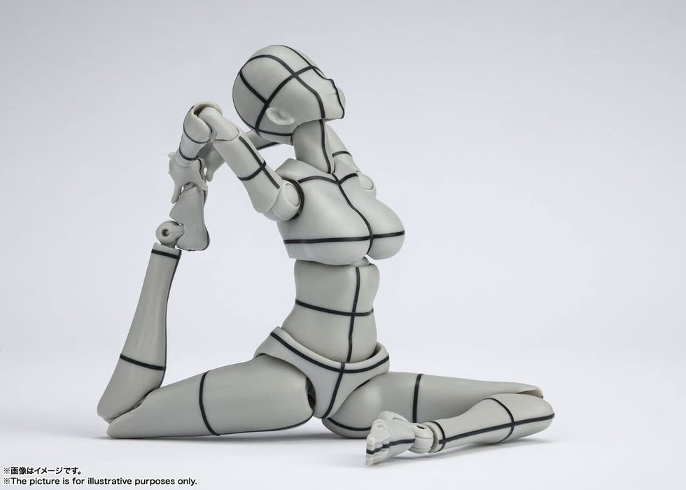 BANDAI S.H. Figuarts Body Chan -Kentaro Yabuki- Wireframe Gray Color Ver. Figure- Japan Figure Store - #1 Bring To You The Best Japanese Goods