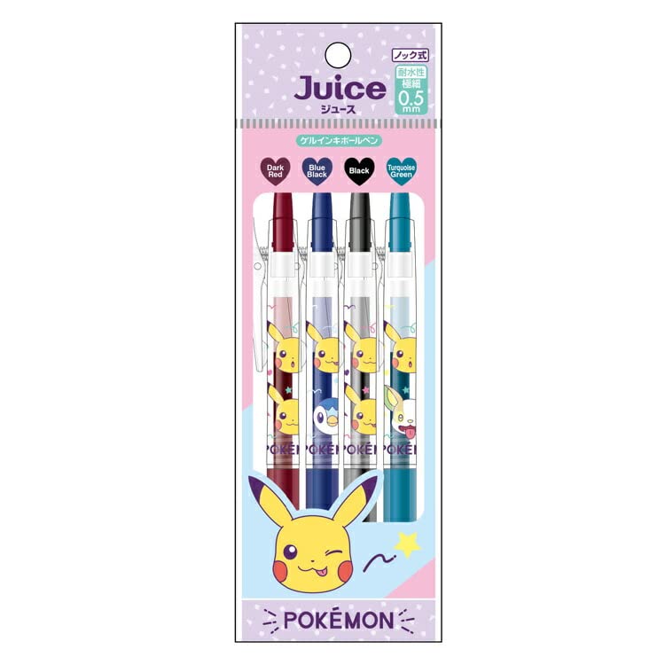 Ballpoint Pen Juice 4-Color Set New Retro Pokémon- Japan Figure Store - #1 Bring To You The Best Japanese Goods