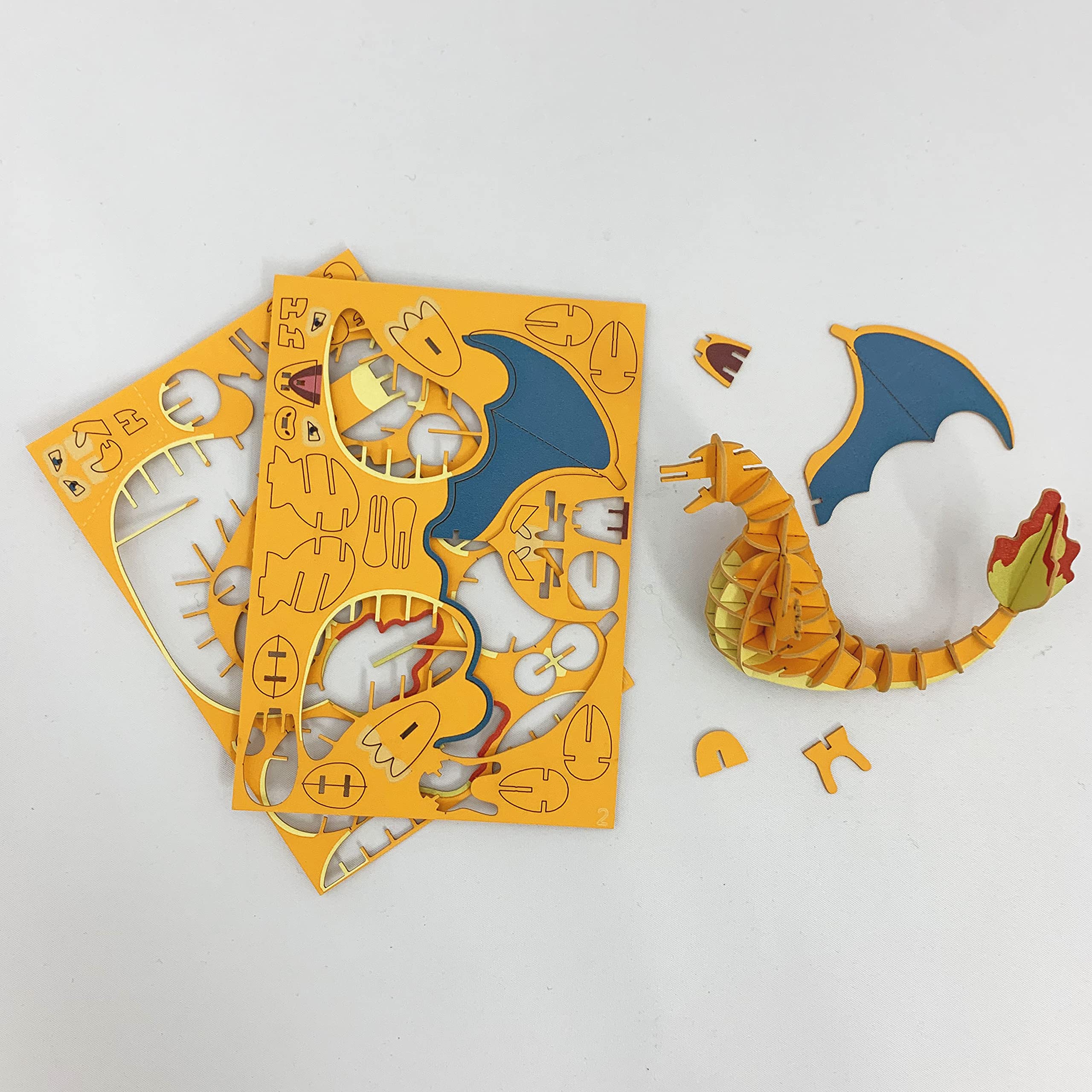 Si-Gu-Mi Plus Pokemon Charizard 3D Puzzle DIY Craft Kit Educational Toy for Boys & Girls 3D Art Gift for Adults- Japan Figure Store - #1 Bring To You The Best Japanese Goods