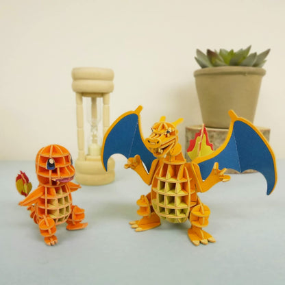 Si-Gu-Mi Plus Pokemon Charizard 3D Puzzle DIY Craft Kit Educational Toy for Boys & Girls 3D Art Gift for Adults- Japan Figure Store - #1 Bring To You The Best Japanese Goods