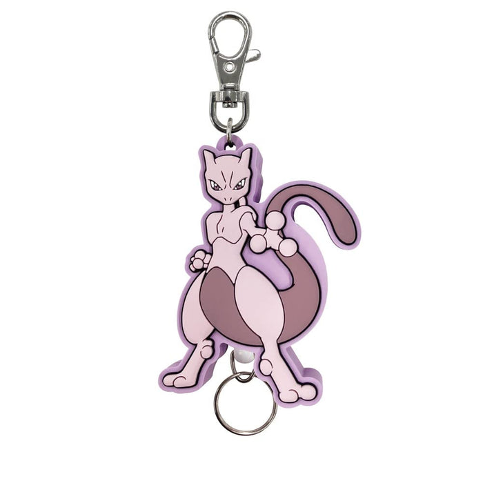 Sk Japan Pokemon Mewtwo Rubber Reel Key Chain - Japan Character Fancy Division- Japan Figure Store - #1 Bring To You The Best Japanese Goods
