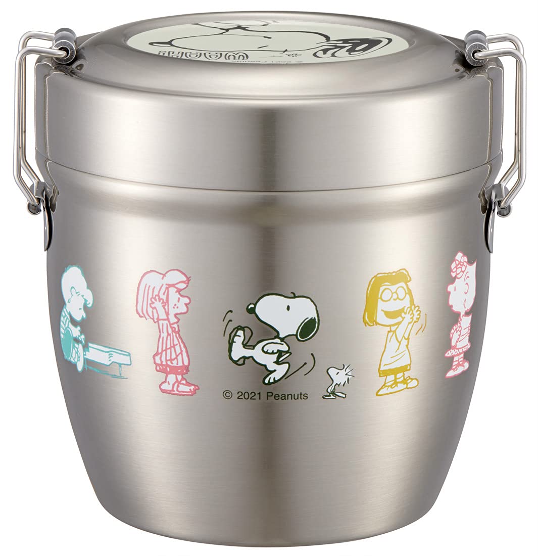 Skater Japan Insulated Bento Box Bowl Type Stainless Steel Snoopy 550Ml Stlbd6Ag-A- Japan Figure Store - #1 Bring To You The Best Japanese Goods